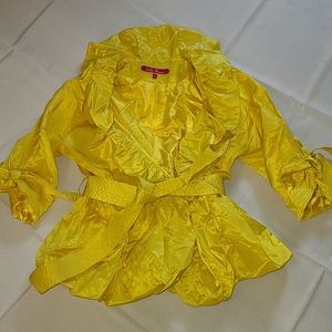 Yellow Peplum Blazer/Top